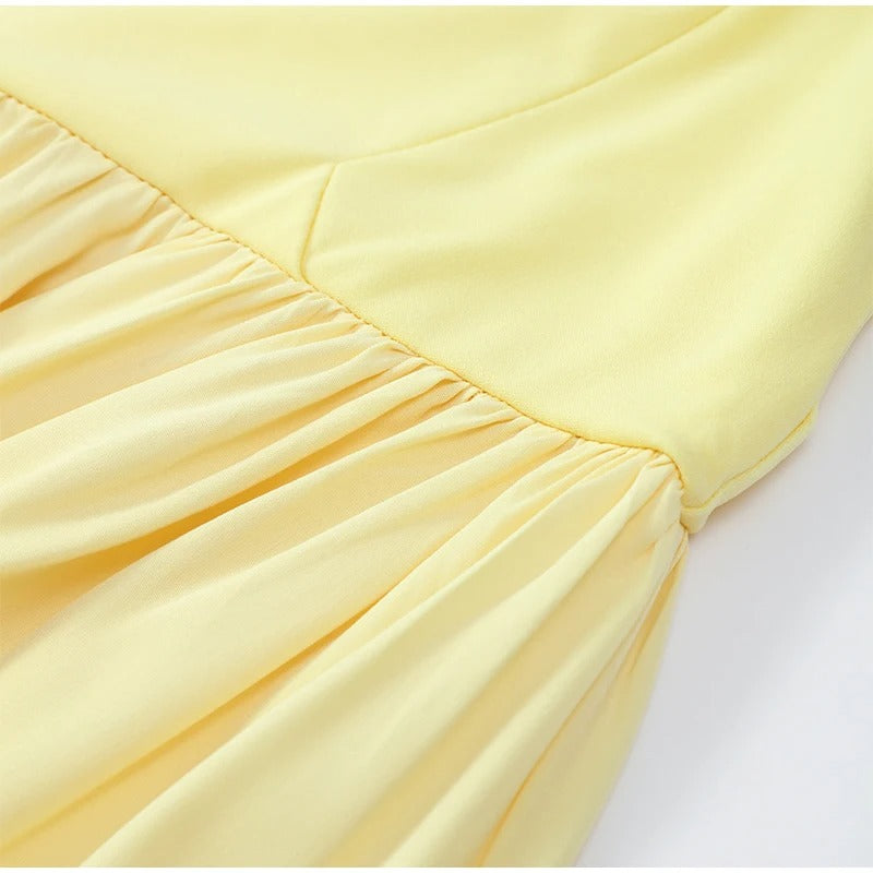 Lucea™ – Abito Lungo Senza Spalline con Spacco
